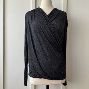 Athleta Wrap-Front Long Sleeve Top –‎ Size Medium